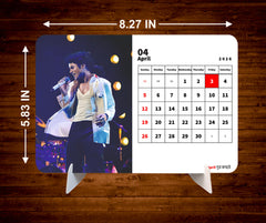 Global Pop Icon Premium Table Desk Calendar