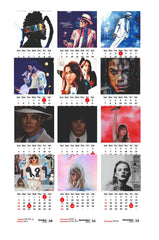 Global Pop Icon Premium Table Desk Calendar