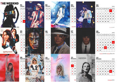 Global Pop Icon Premium Table Desk Calendar