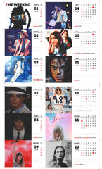 Global Pop Icon Premium Table Desk Calendar