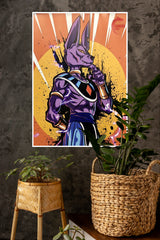 God of Destruction of Universe 7 Beerus Poster | Anime Posters