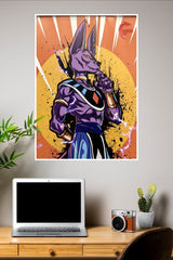 God of Destruction of Universe 7 Beerus Poster | Anime Posters