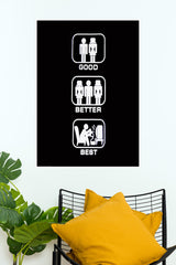 Good Better Best Poster | Gym and Motivational Quotes Posters