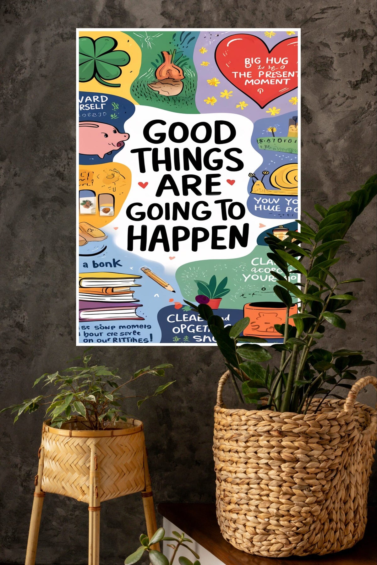Good Things Poster | Gym and Motivational Quotes Posters