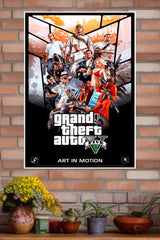 Grand Theft Auto Five Poster| Games Posters