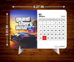 Grand Theft Auto Premium Table Desk Calendar