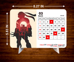 HUNTING GAME Premium Table Desk Calendar