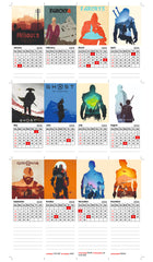 HUNTING Premium Table Desk Calendar