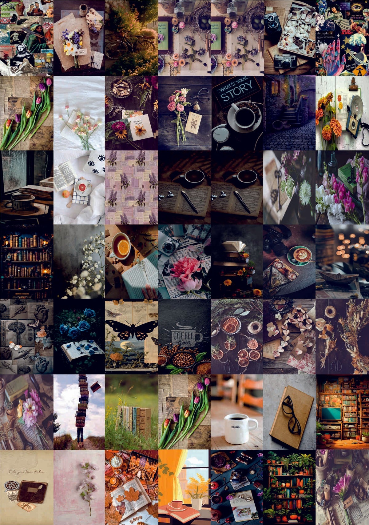 Happy Morning Day Wall Collage Kit - A4 Size Wall Posters Set