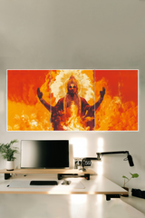 Hindu deity Agni Poster  3 Split Poster