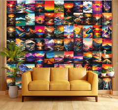 Horizon Haven Wall Collage Kit - A4 Size Wall Posters Set