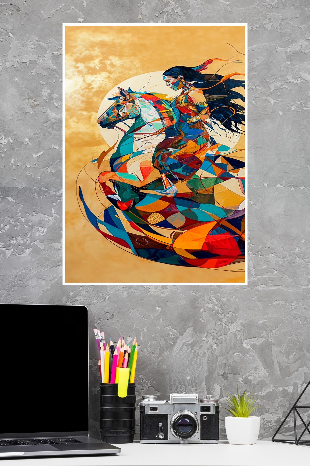 Horse Racing illustrations Poster | Art Posters