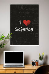 I Love Science Poster | Gym and Motivational Quotes Posters