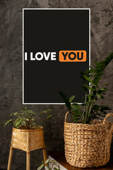 I Love You Poster | Gym and Motivational Quotes Posters