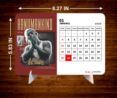 INDIAN POP Singers Premium Table Desk Calendar