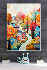Illustrating ACity Bursting With Colors Poster | Art Posters