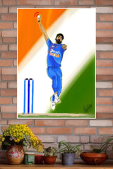 Indian Fast Bowler Jasprit Bumrah Poster | Cricketers Posters | Sports Poster