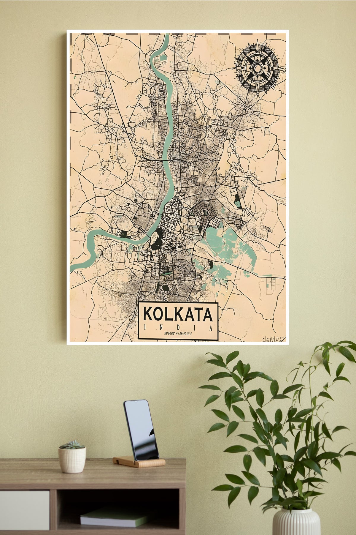 Indian State Kolkata Poster | Map Posters