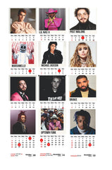 International POP Singers Premium Table Desk Calendar