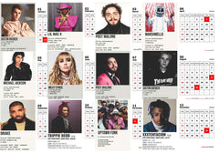 International POP Singers Premium Table Desk Calendar