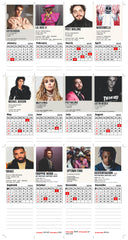 International POP Singers Premium Table Desk Calendar