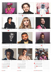 International POP Singers Premium Table Desk Calendar