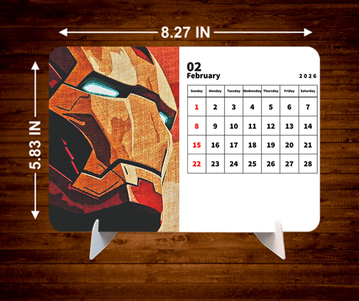 Iron Man Premium Table Desk Calendar