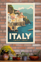 Italy Amalfi Coast Poster | CIty Posters