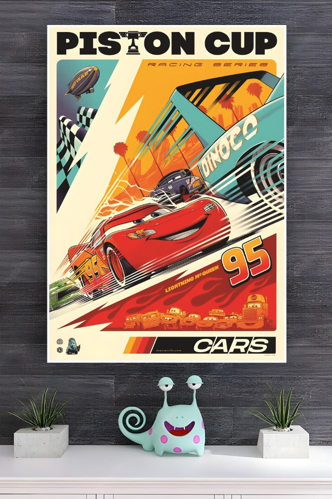 LIGHTLING McQUEEN The Cars Poster | Animated Movie Posters