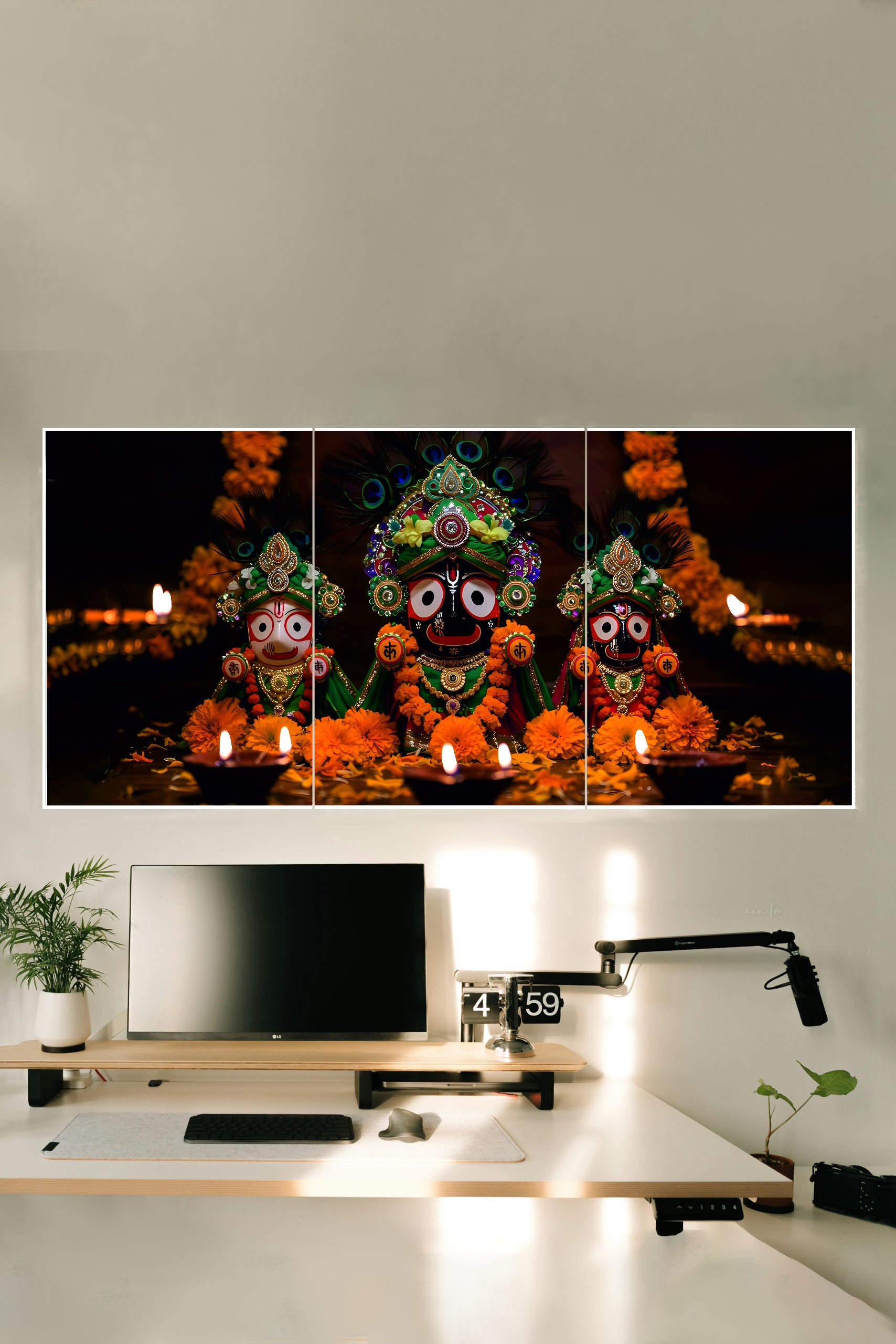 LORD-JAGANNATH,-BALABHADRA,-AND-SUBHADRA-Poster-|-3-Split-Poster