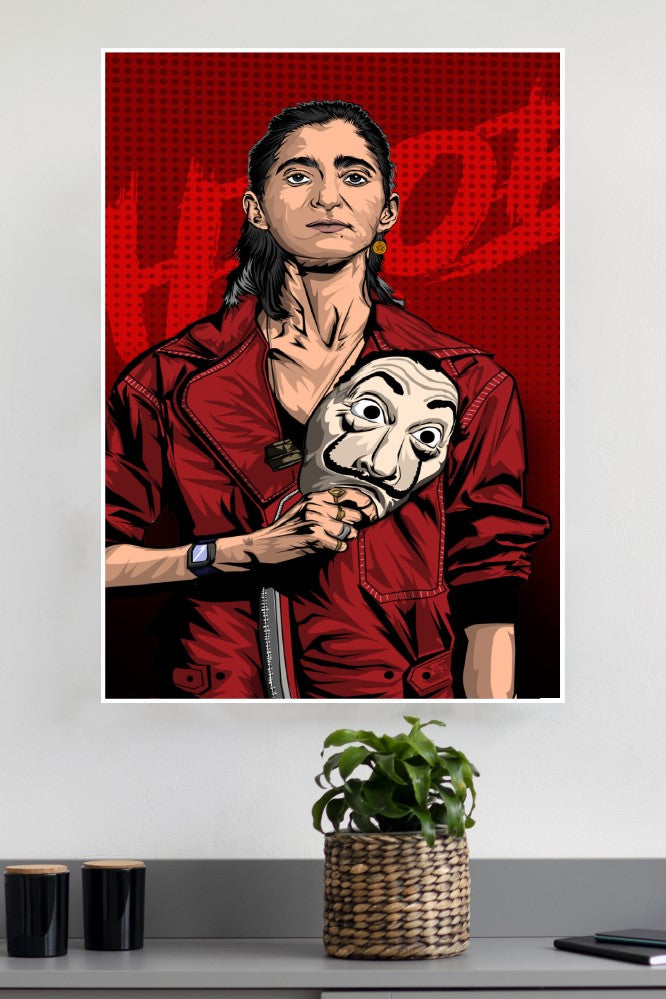 La Casa de Papel Money Heist Nairobi Poster | Web Series Posters