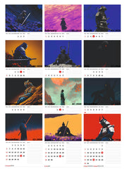 Last Samurai Standing Premium Table Desk Calendar