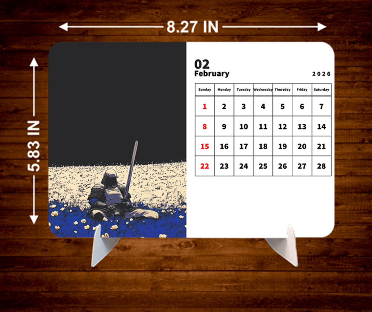 Last Samurai Premium Table Desk Calendar