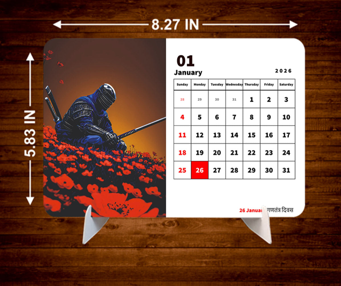 Last Standing Premium Table Desk Calendar