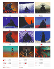 Samurai Standing Premium Table Desk Calendar