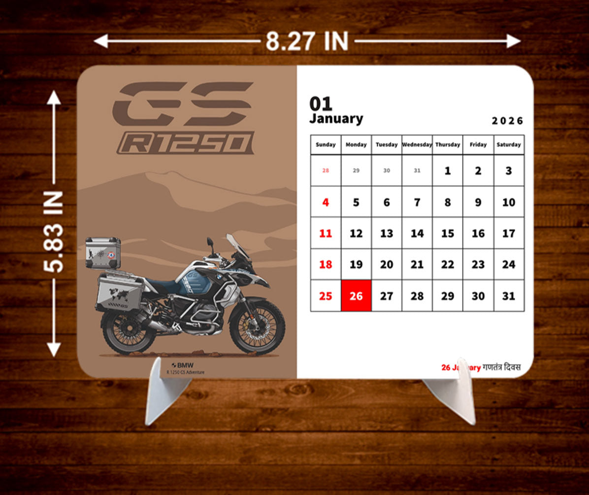 Limitless DREAM BIKE Premium Table Desk Calendar