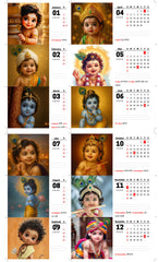 Little Cute Krishn Premium Table Desk Calendar