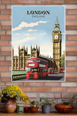 London CIty Bus Poster | CIty Posters