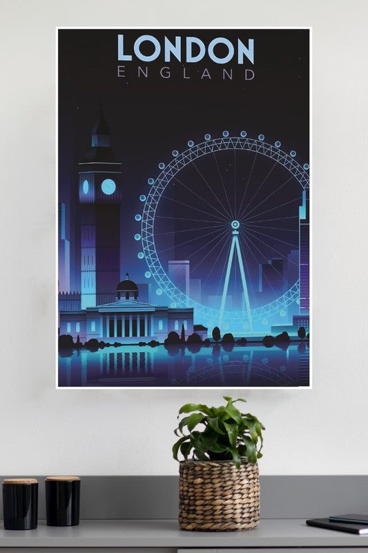 London Night View Poster | CIty Posters
