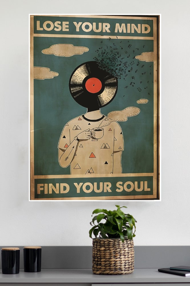 YLUYINOM Targa in metallo in vinile con musica vintage YLUYINOM Targa in metallo in vinile con musica vintage