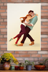 Lovely Couple Hug Poster| Love Posters