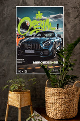 Mercedes Amg Gt Green Poster | Cars Posters