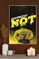 MS Dhoni 7 CSK DRS Poster | Cricketers Posters | Sports Poster