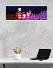 MY LIFE MY RULES Poster | Big Infinity Poster