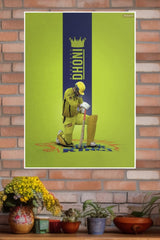 Mahendra Singh Dhoni Poster | Cricketers Posters | Sports Poster