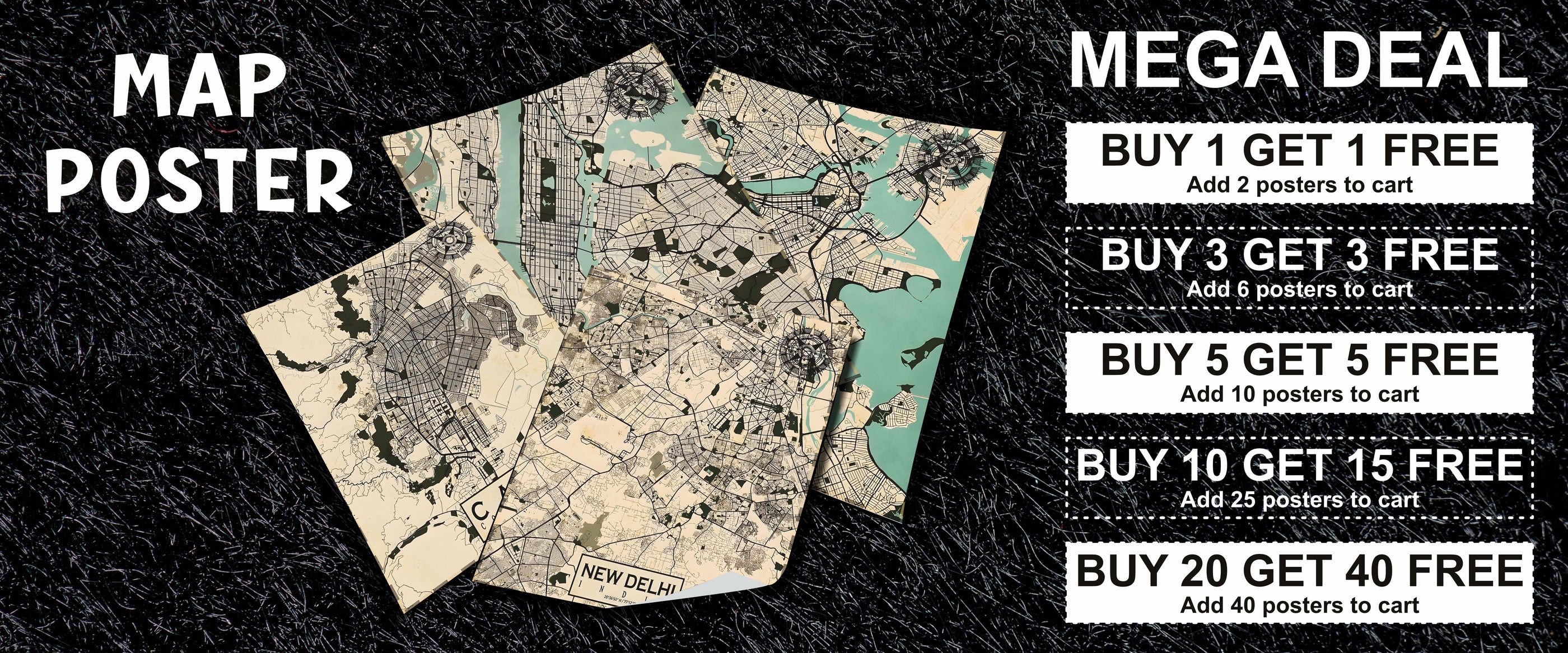 Map Posters | World & City Wall Art – The Poster Valley