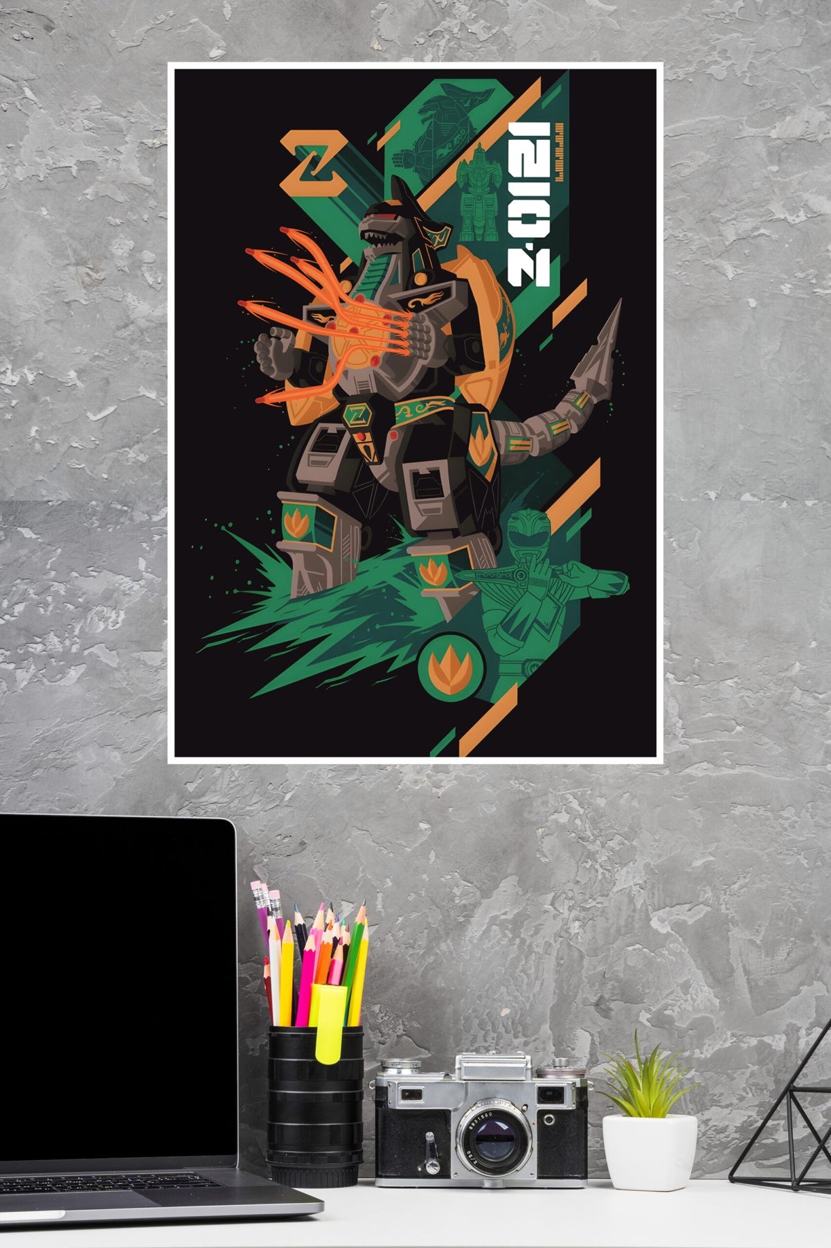 Mega Dragonzord Poster | Animated Movie Posters