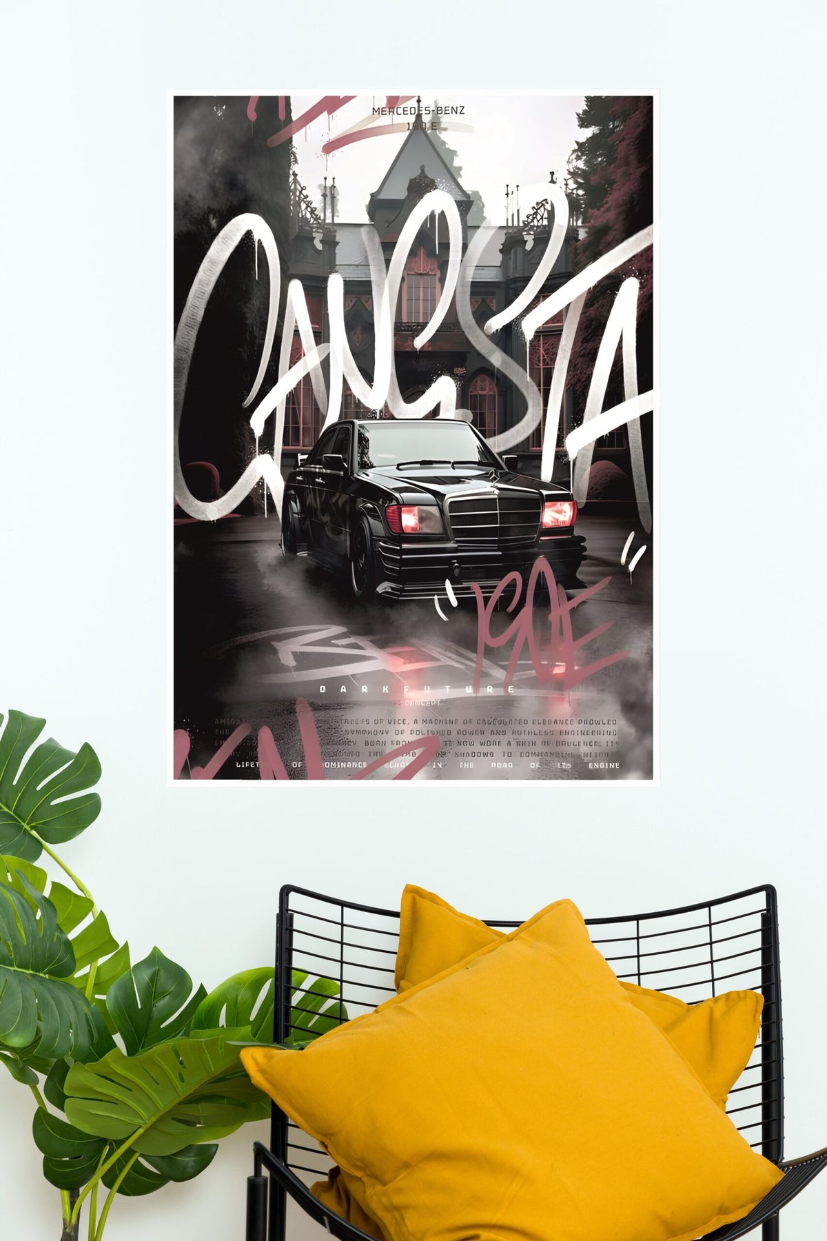 Mercedes 190 E Neo Tokyio Poster | Cars Posters