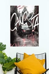 Mercedes 190 E Neo Tokyio Poster | Cars Posters