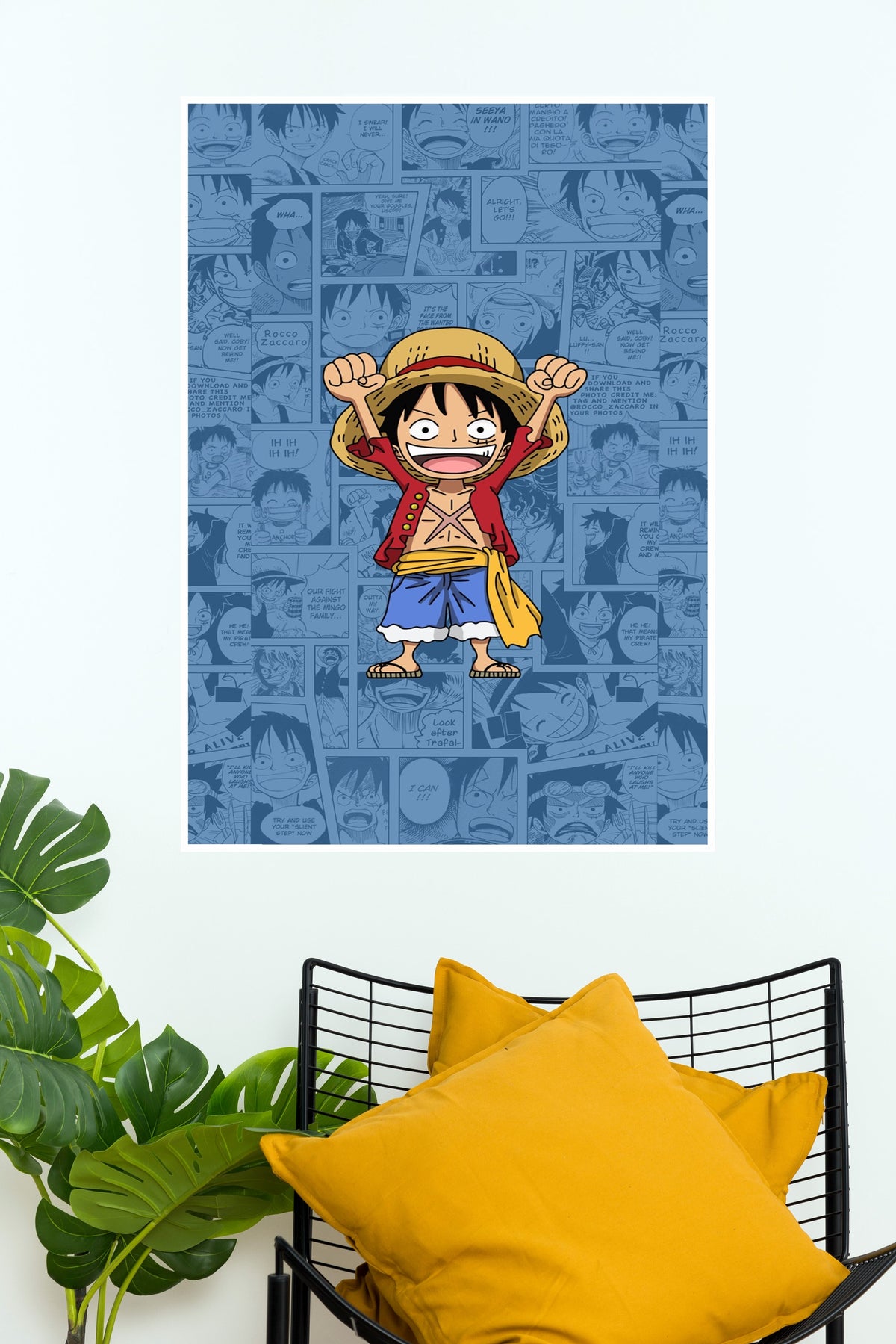Monkey D. Luffy Straw Hat One Piece Poster | Anime Posters